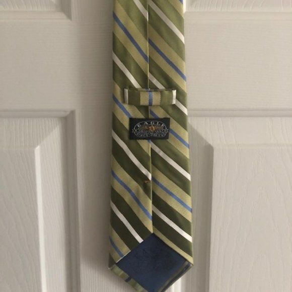Eagle Green stripped tie - Picture 2 of 2